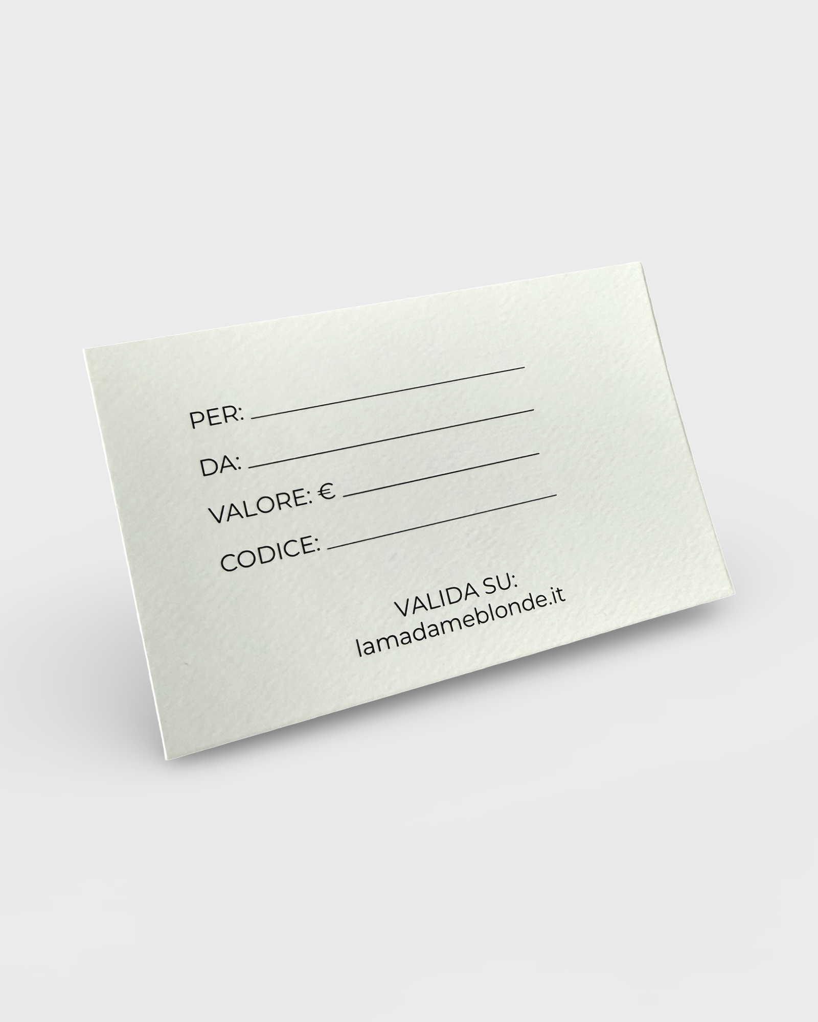 The Madame Blonde GIFT CARD!