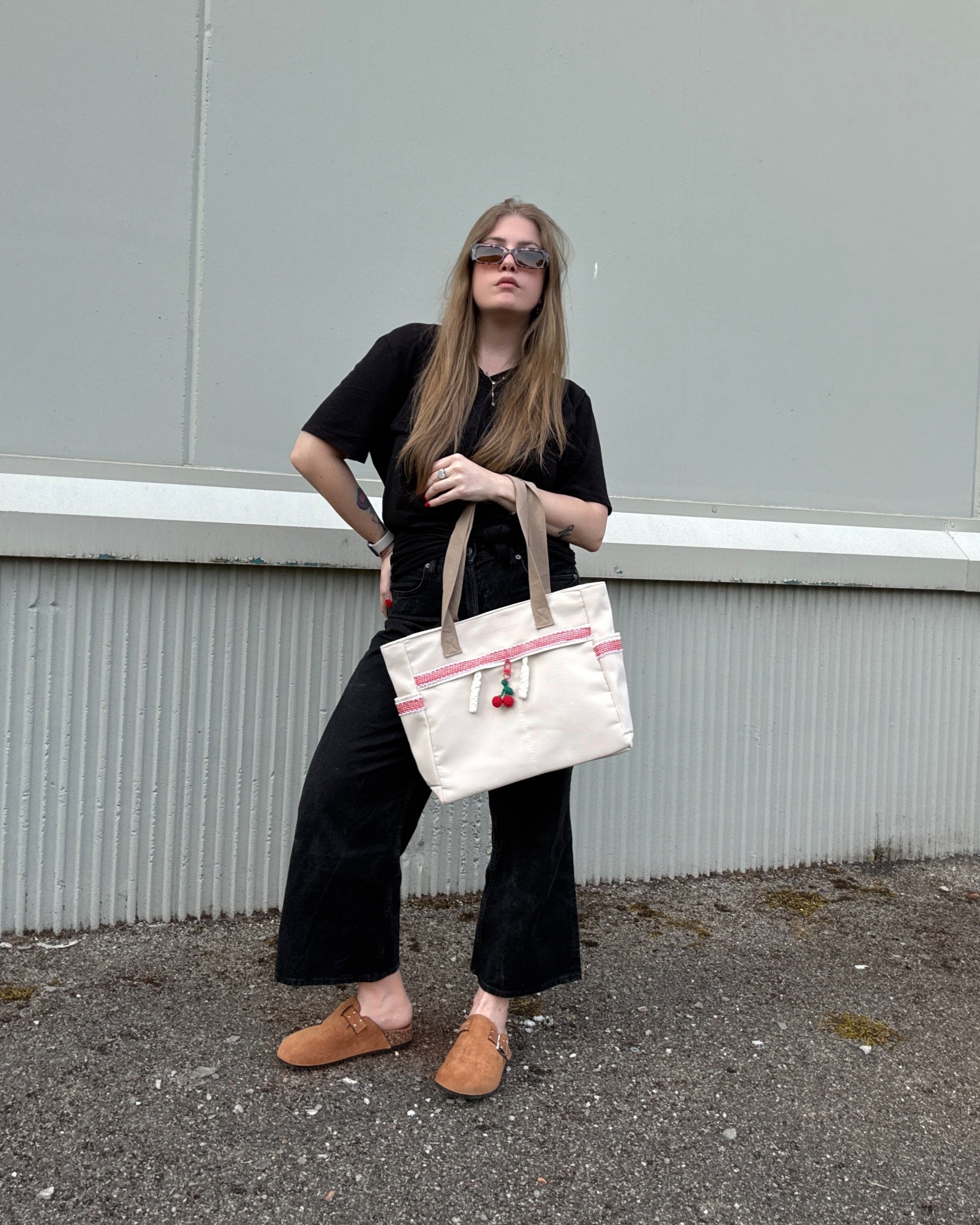 CHERRY - TOTE in cotone