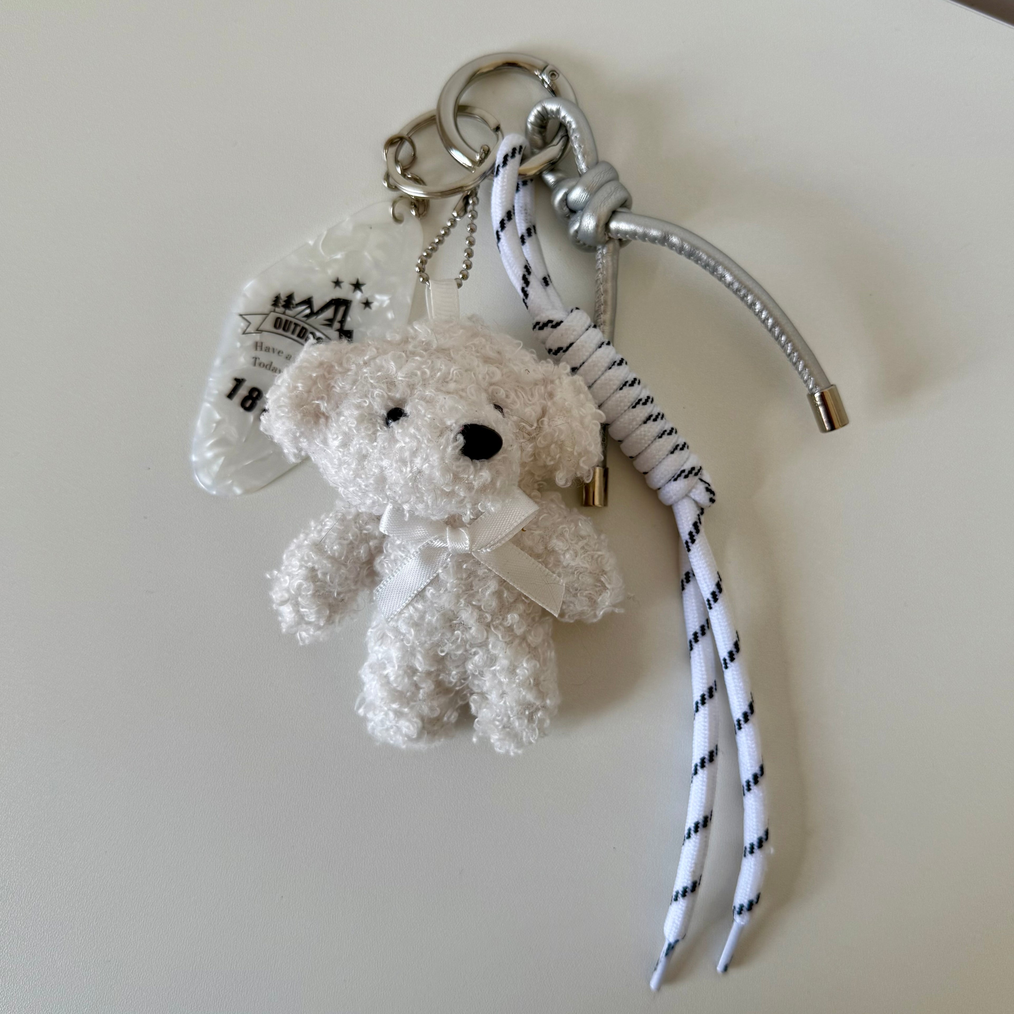 CHARM TEDDY BLANC